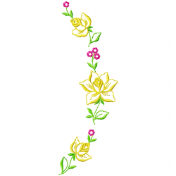 Flowers And Tree Embroidery Design 4 Flowers And Tree Embroidery Design 4